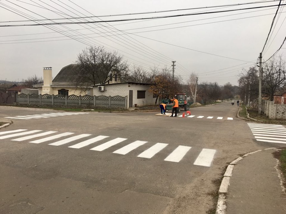 В ОТГ на Кіровоградщині на нерегульованому перехресті з’явився пішохідний перехід