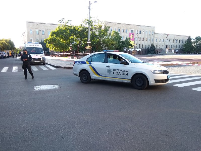 У Кропивницькому полiцiю повiдомили про замiнування головної площi міста (ФОТО)