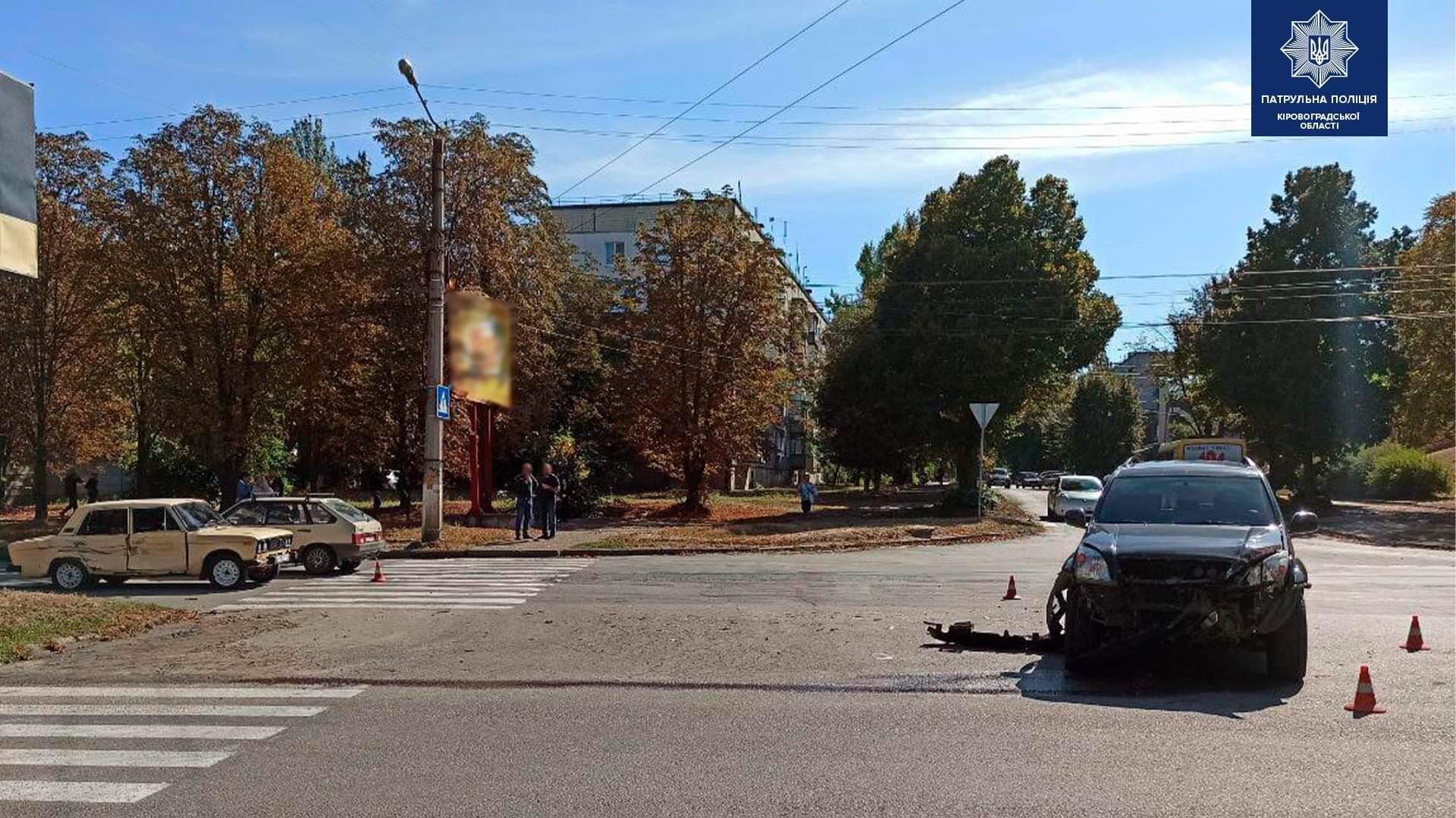 У Кропивницькому зіткнулися дві автівки