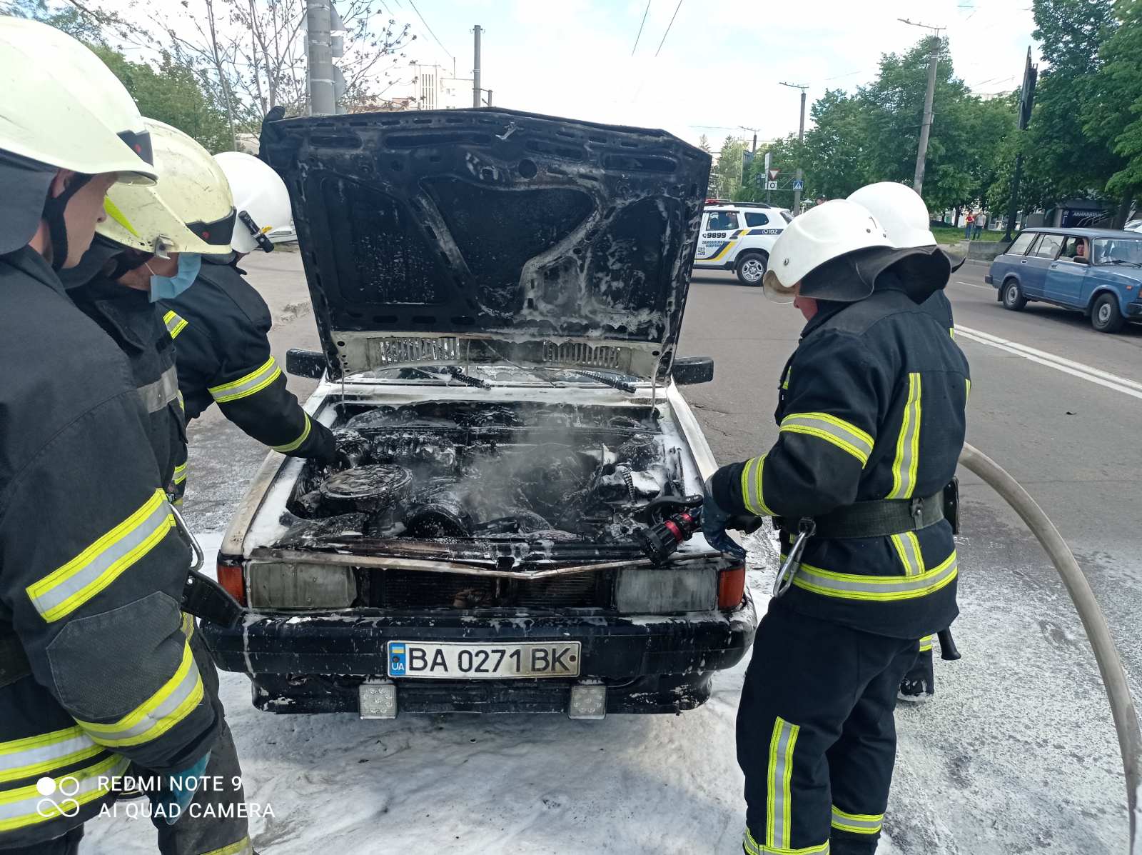 У Кропивницькому горілa “Audi” (ФОТО)