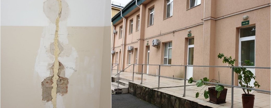 У Кропивницькому будівля “інфекційки” обласної лікарні тріснула навпіл