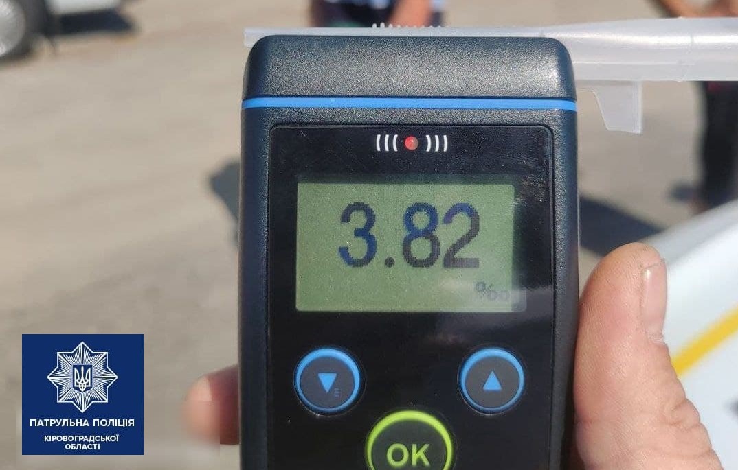 У Кропивницькому спіймали водія без прав та напідпитку