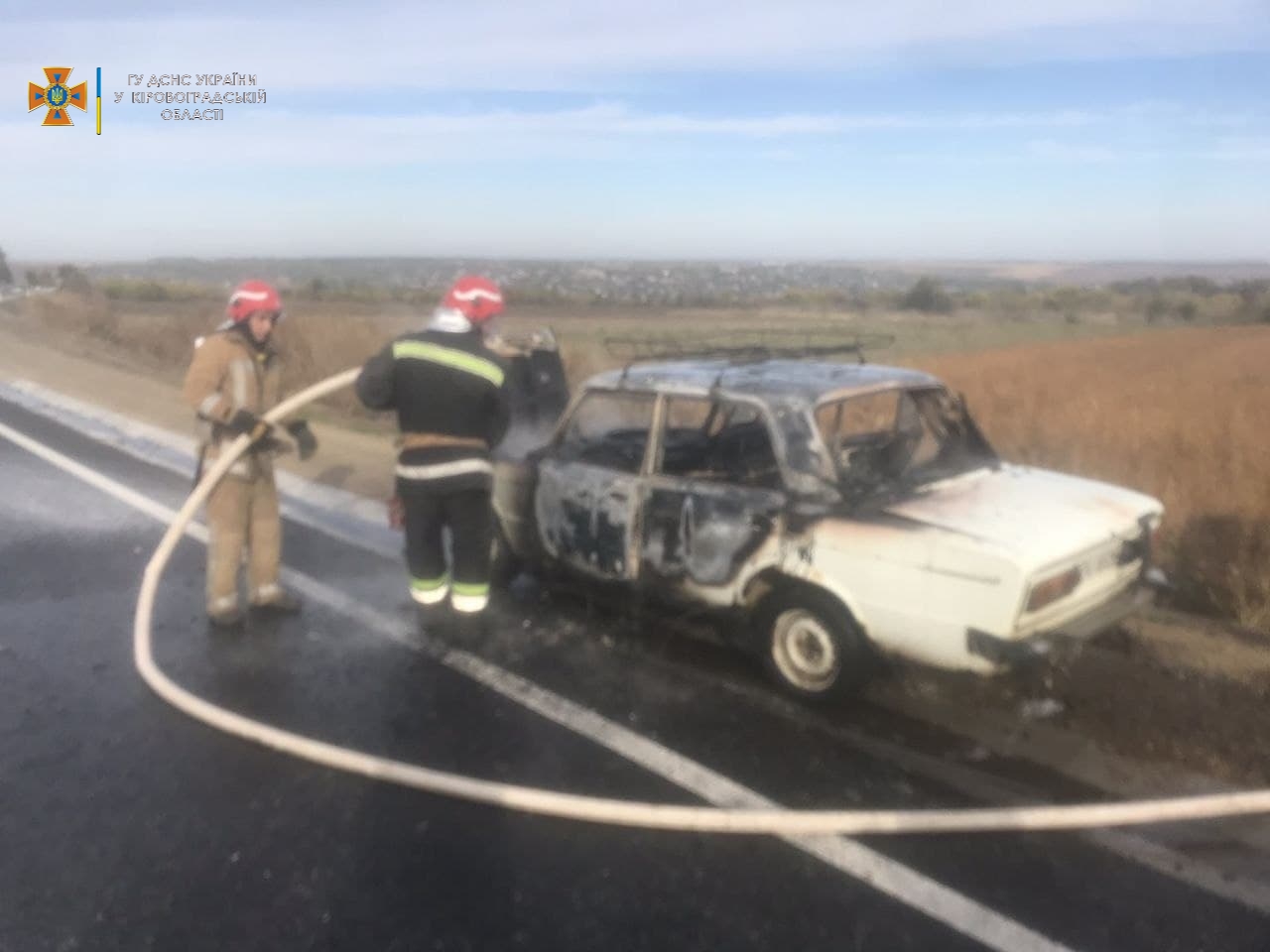 На Кіровоградщині згорів ВАЗ