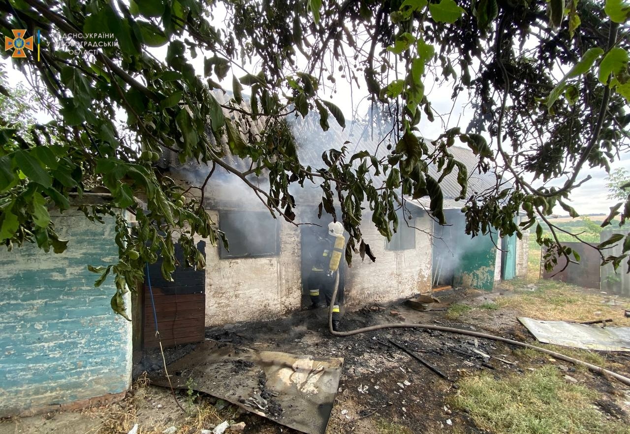 Тiло 54-рiчного чоловiка знайшли пiд час пожежi на Кiровоградщинi