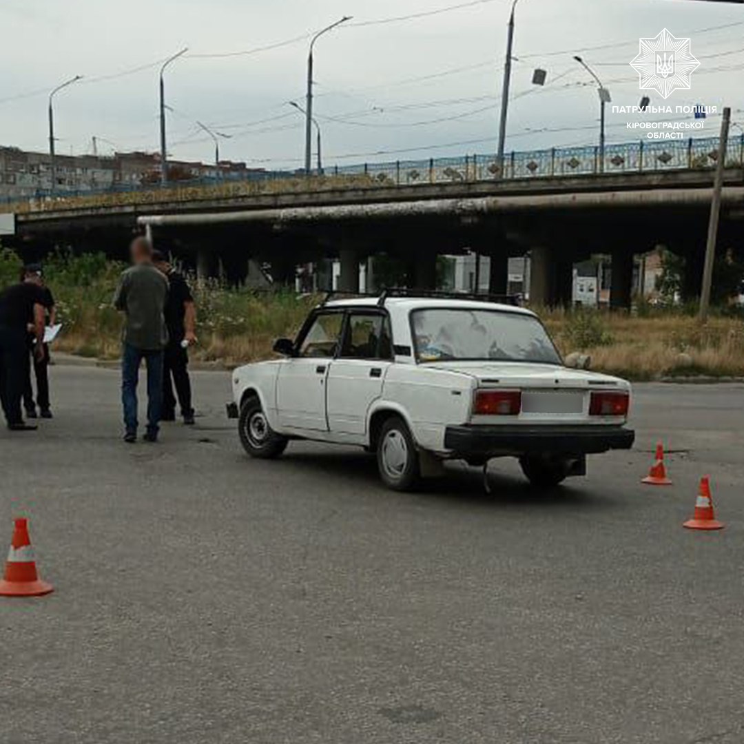 Нетверезий водiй спричинив ДТП у Кропивницькому (ФОТО)