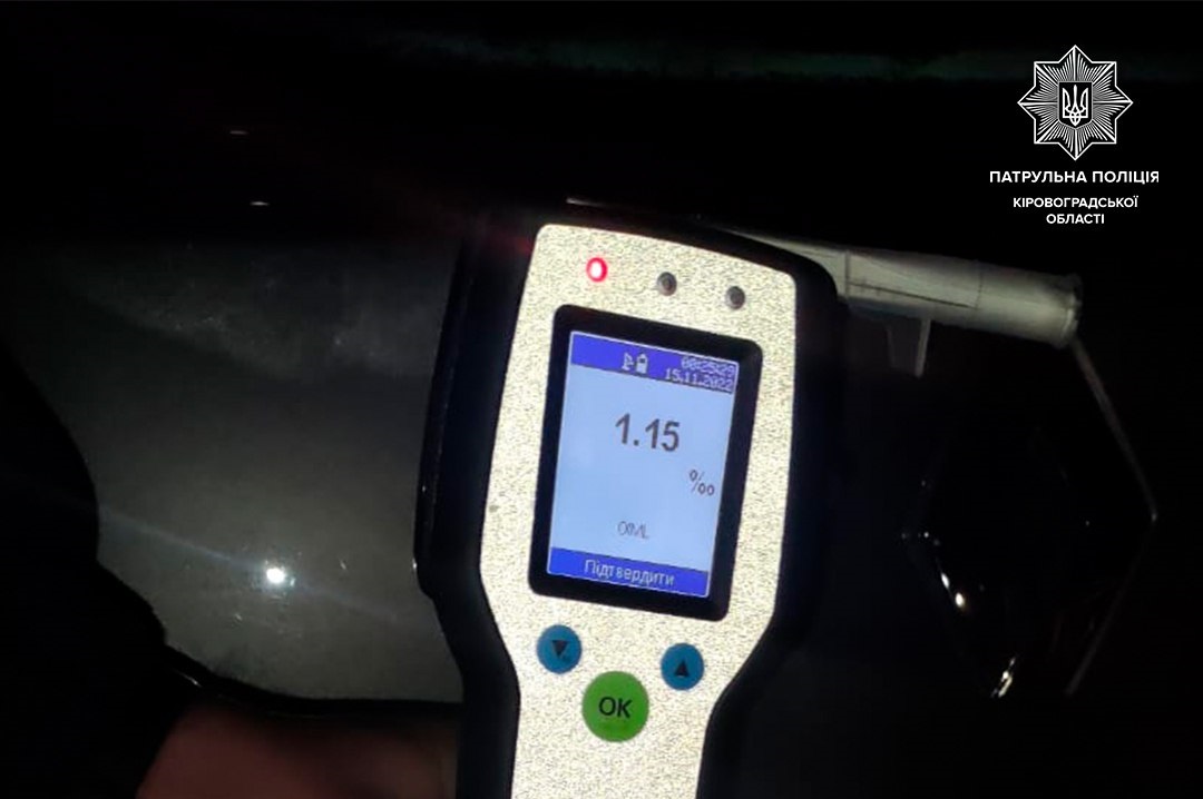 П’яний водій у Кропивницькому ледь не накоїв лиха