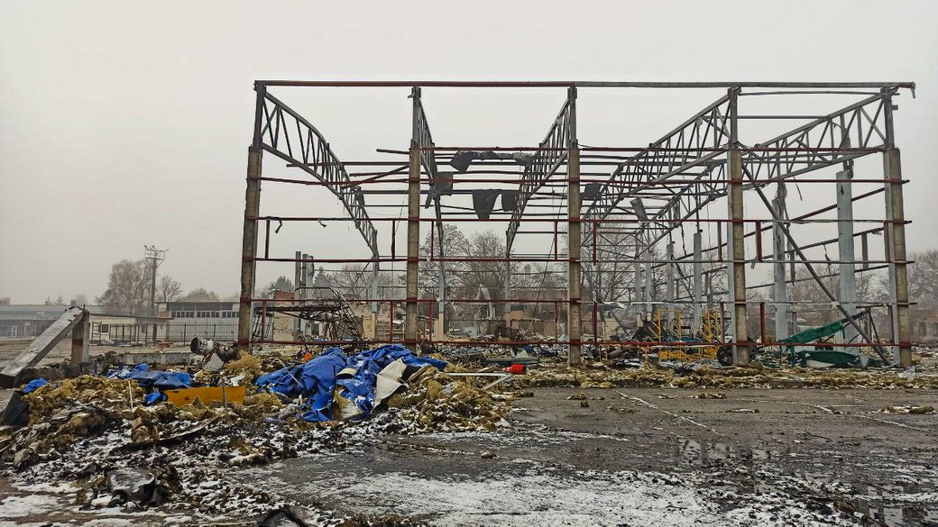 Як виглядає ангар у Кропивницькому, в який влучила ворожа ракета