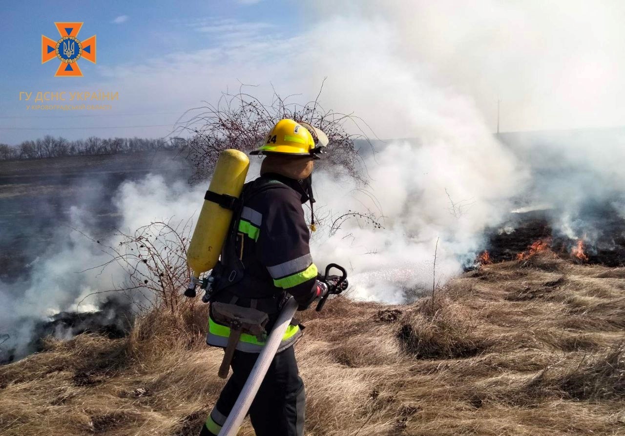 Минулої доби на Кіровоградщині гасили понад два десятки пожеж