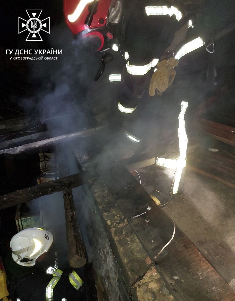 Вночi на Кiровоградщинi гасили пожежу