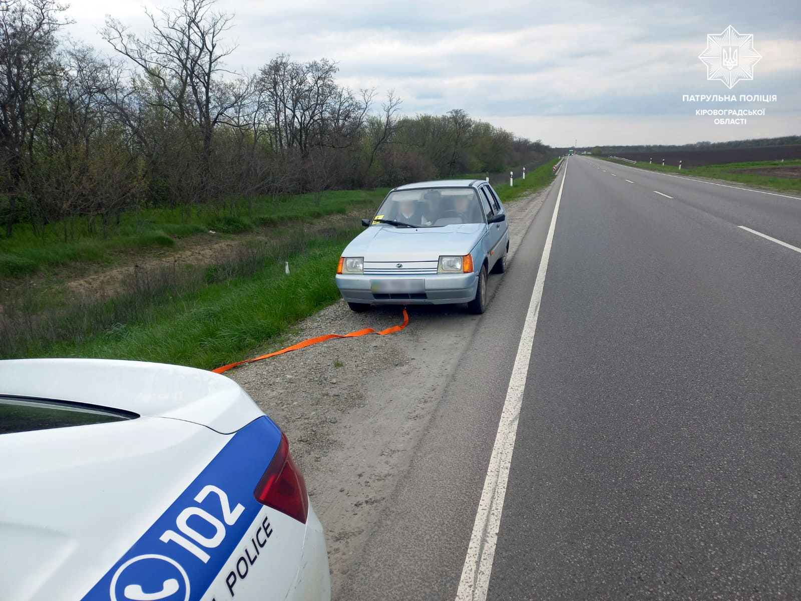 Водiю Славути допомогли правоохоронцi Кiровоградщини