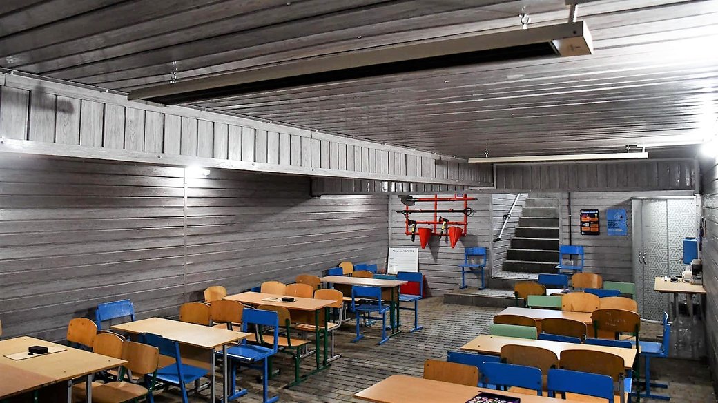 У школі на Кіровоградщині облаштували укриття з сучасним ремонтом