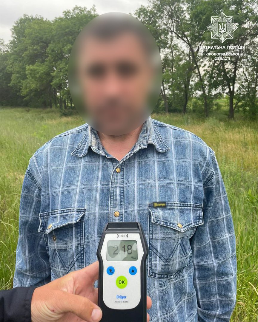 У Кропивницькому районі затримали нетверезого водія