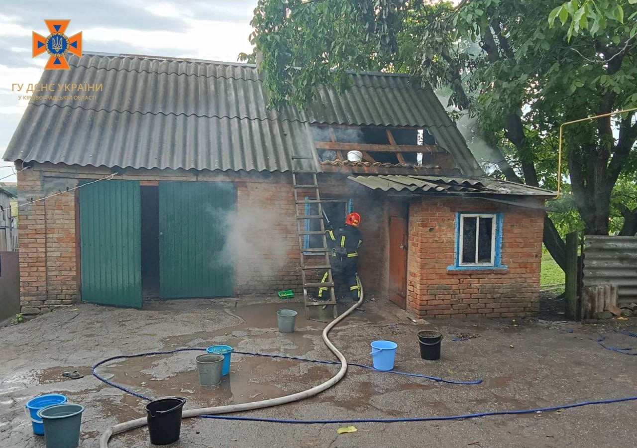 Шiсть пожеж гасили вогнеборцi на Кiровоградщинi