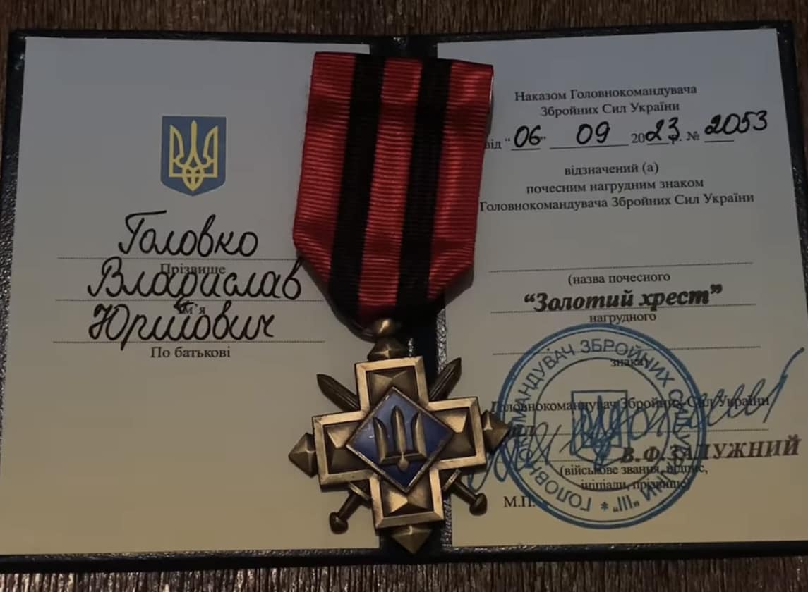 Воїна з Кiровоградщини нагородили почесним знаком Залужного