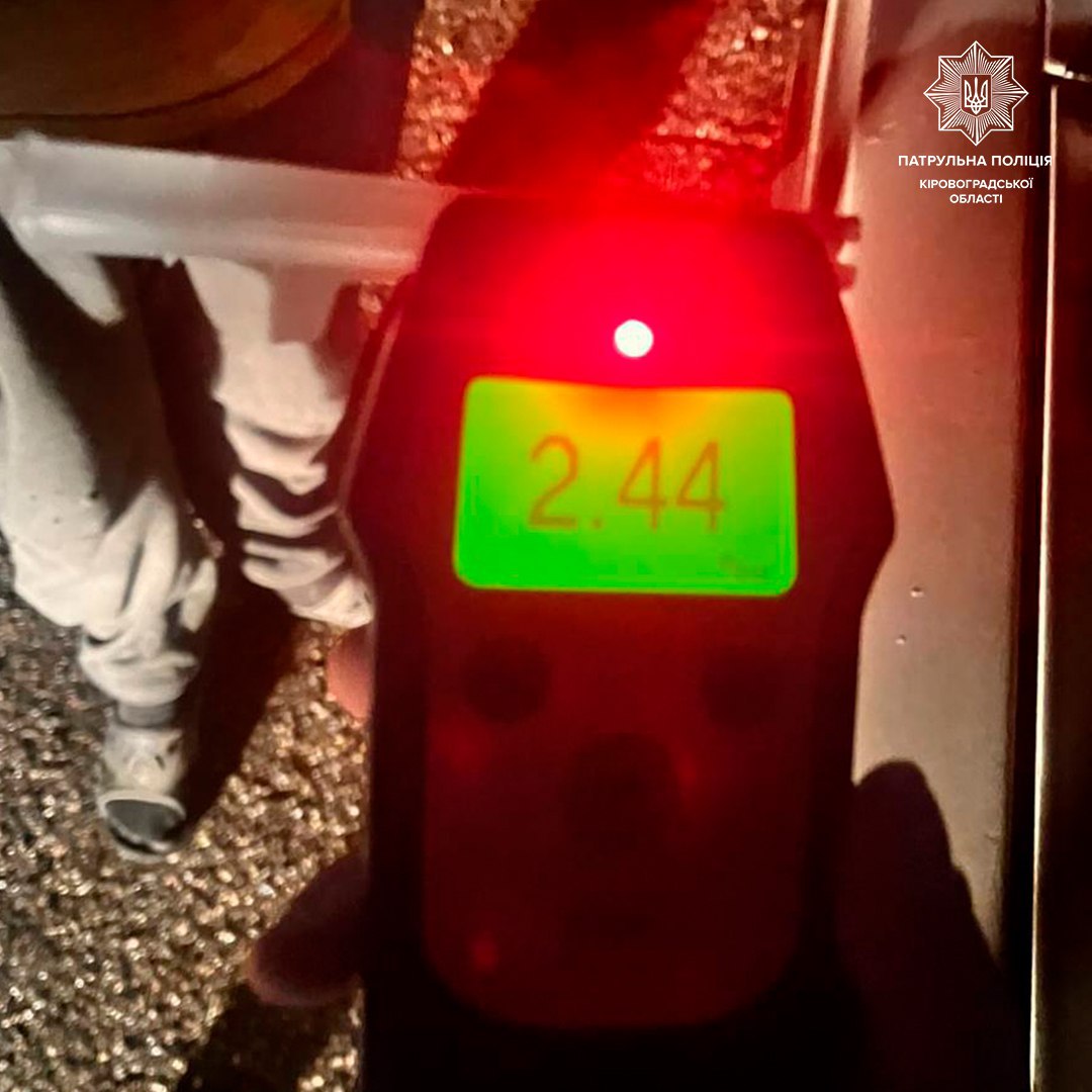 Неподалік Кропивницького зловили п’яного керманича