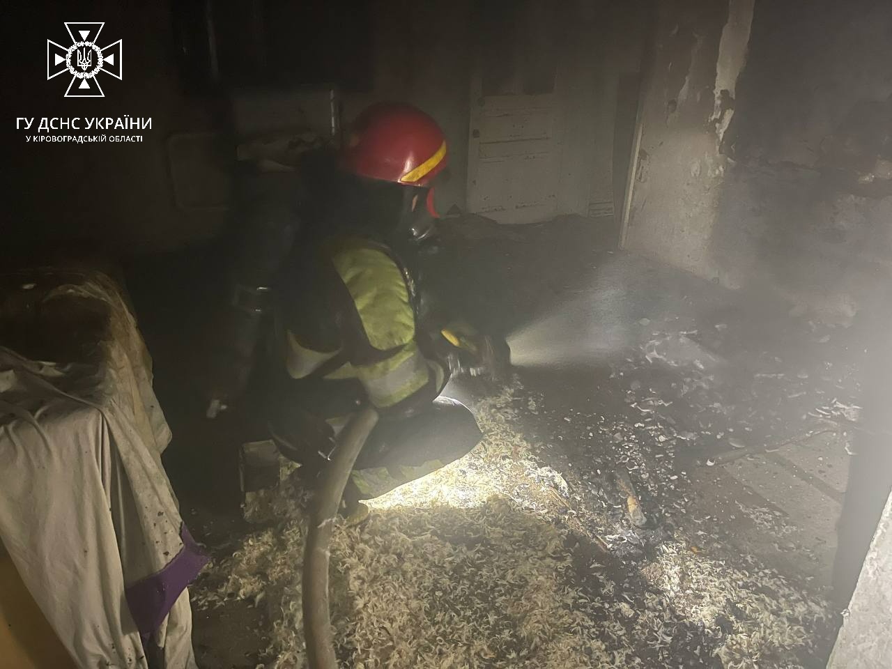 Під час пожежі на Кіровоградщині загинула людина