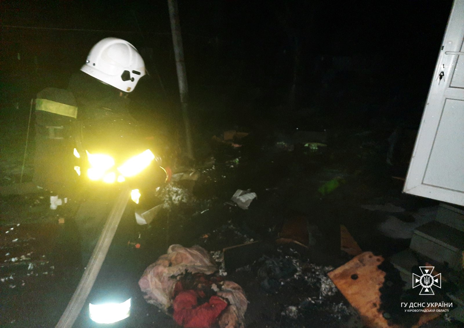 На Кіровоградщині жінка під час пожежі отримала опіки