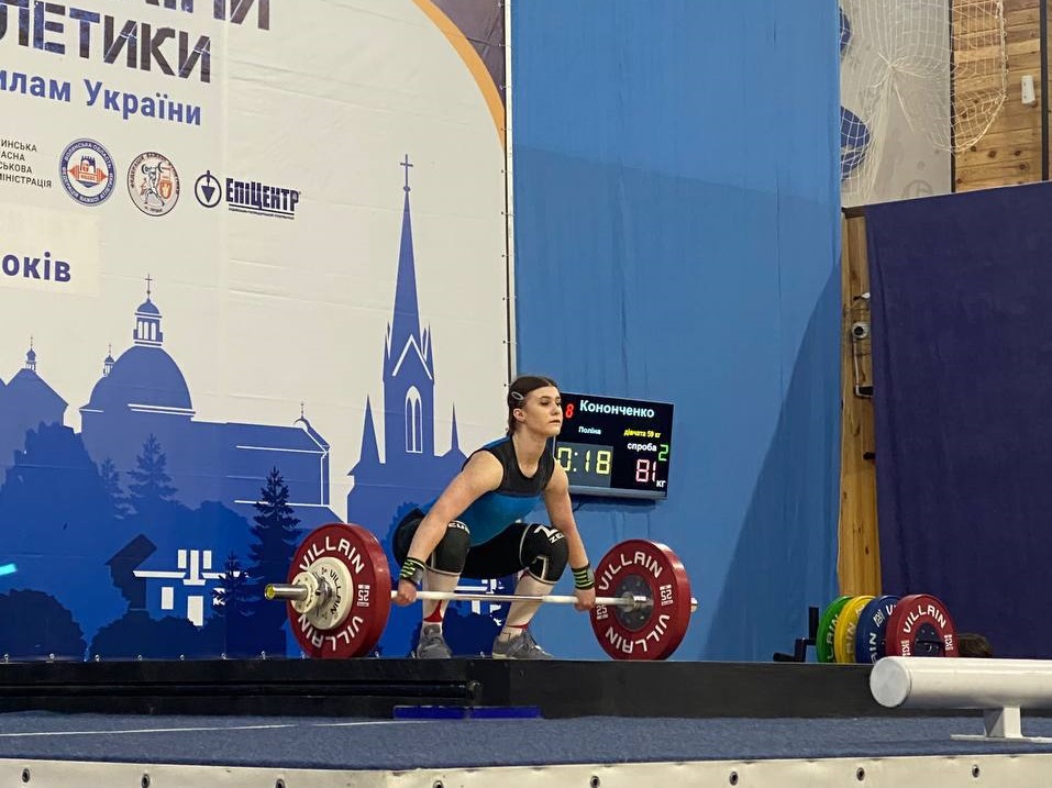 Кропивничанка стала чемпіонкою України з важкої атлетики