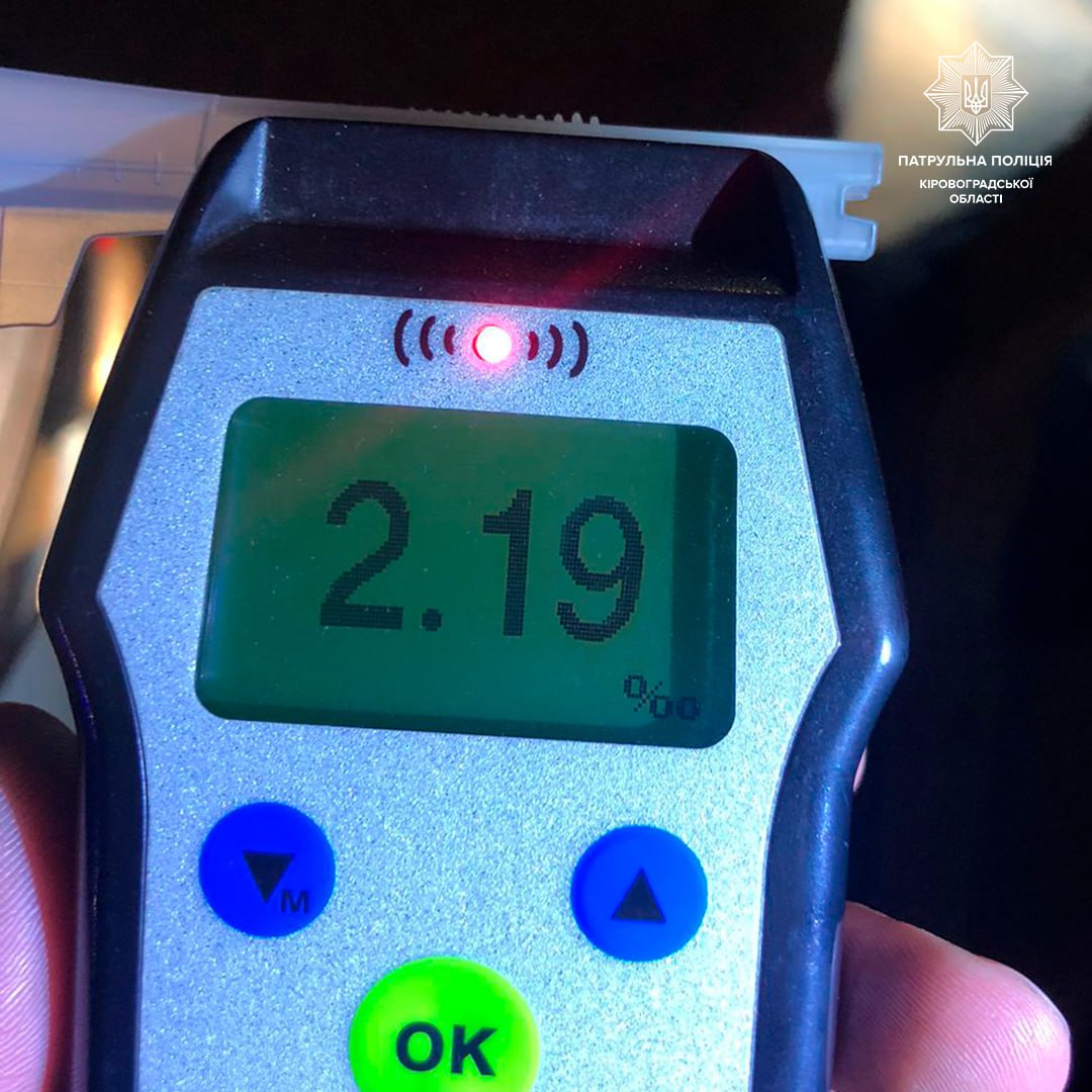 П’яний водій у Кропивницькому ледь не накоїв лиха