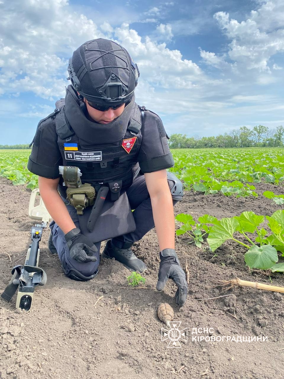 Жителi Кропивницького району на городi знайшли гранату
