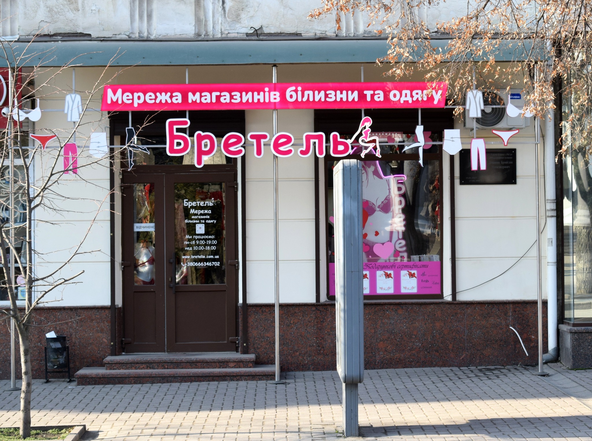 У центрі Кропивницького демонтують скандальну вивіску