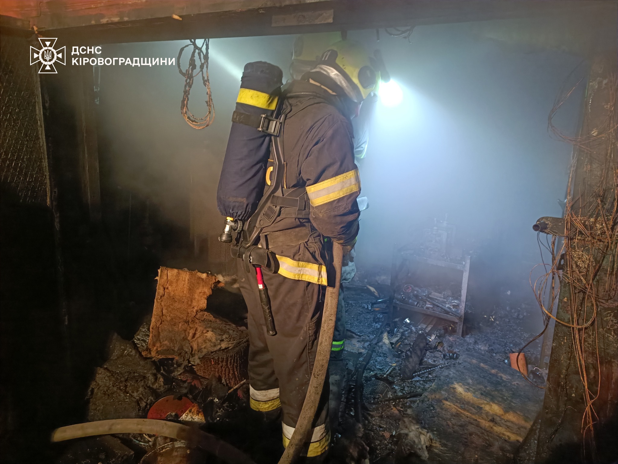 У пожежі на Кіровоградщині постраждав чоловік