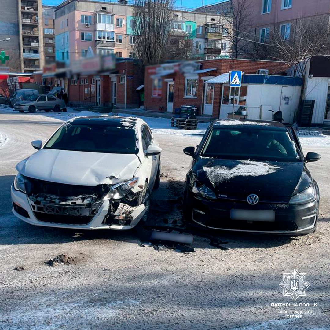 У Кропивницькому водії не поділили дорогу, але домовилися про європротокол
