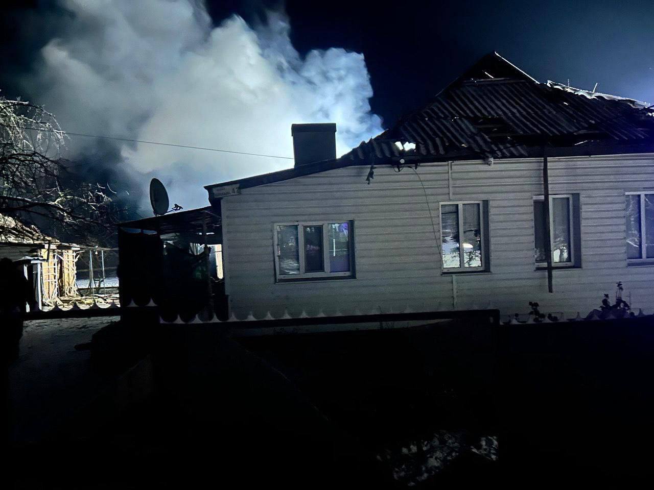 У Кропивницькому районі уламки БпЛА впали на будинки