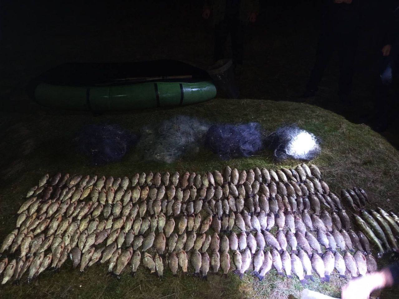 Двоє зловмисників з Кіровоградщини наловили риби на майже півмільйони