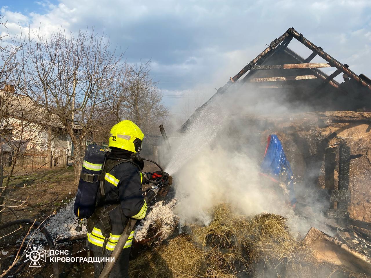 Дві будівлі рятували на Кіровоградщині