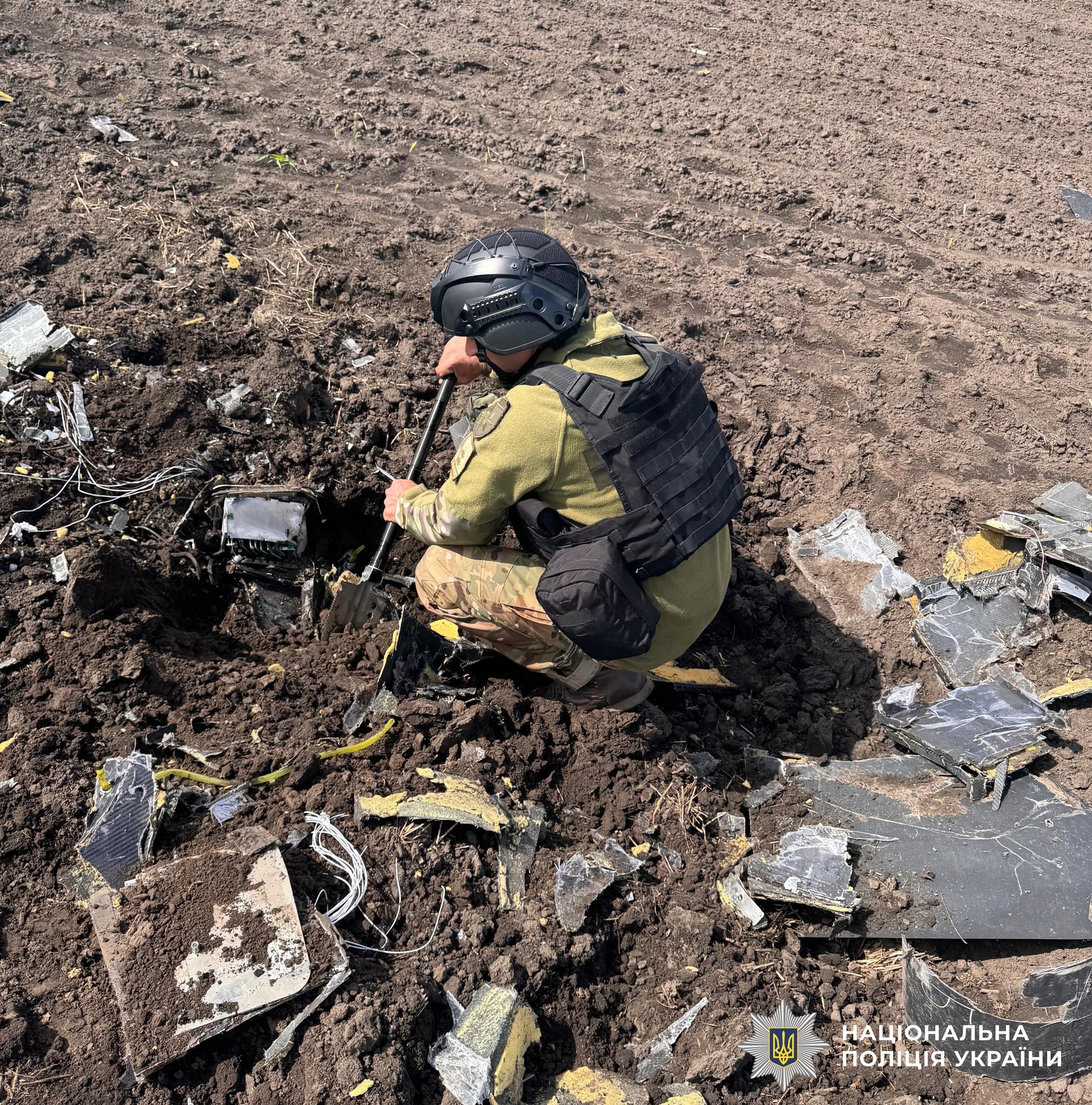 На Кіровоградщині знешкодили термобаричну бойову частину шахеда