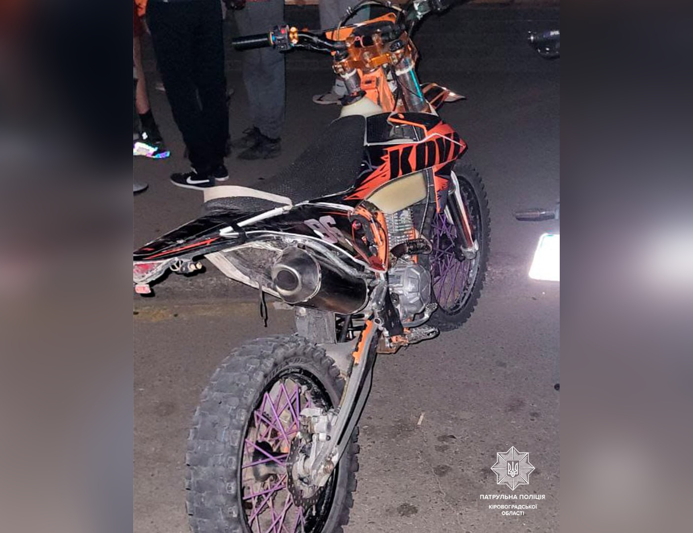 У Кропивницькому виявили мотоцикл з пiдробним номером кузова