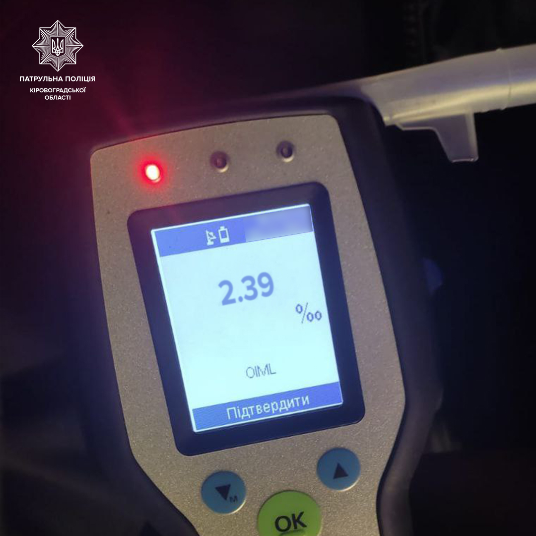 Чергового любителя водіння напідпитку зловили патрульні Кропивницького