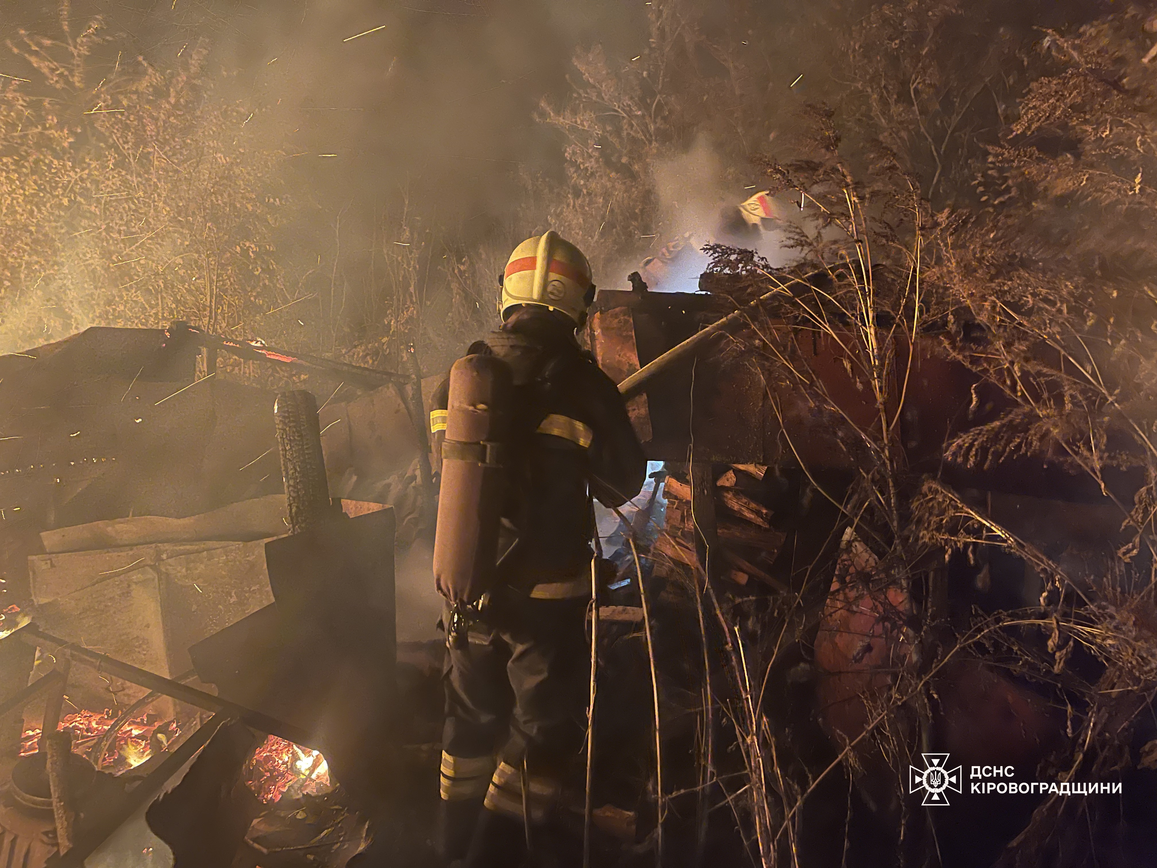 На Кіровоградщині спалахнула лазня