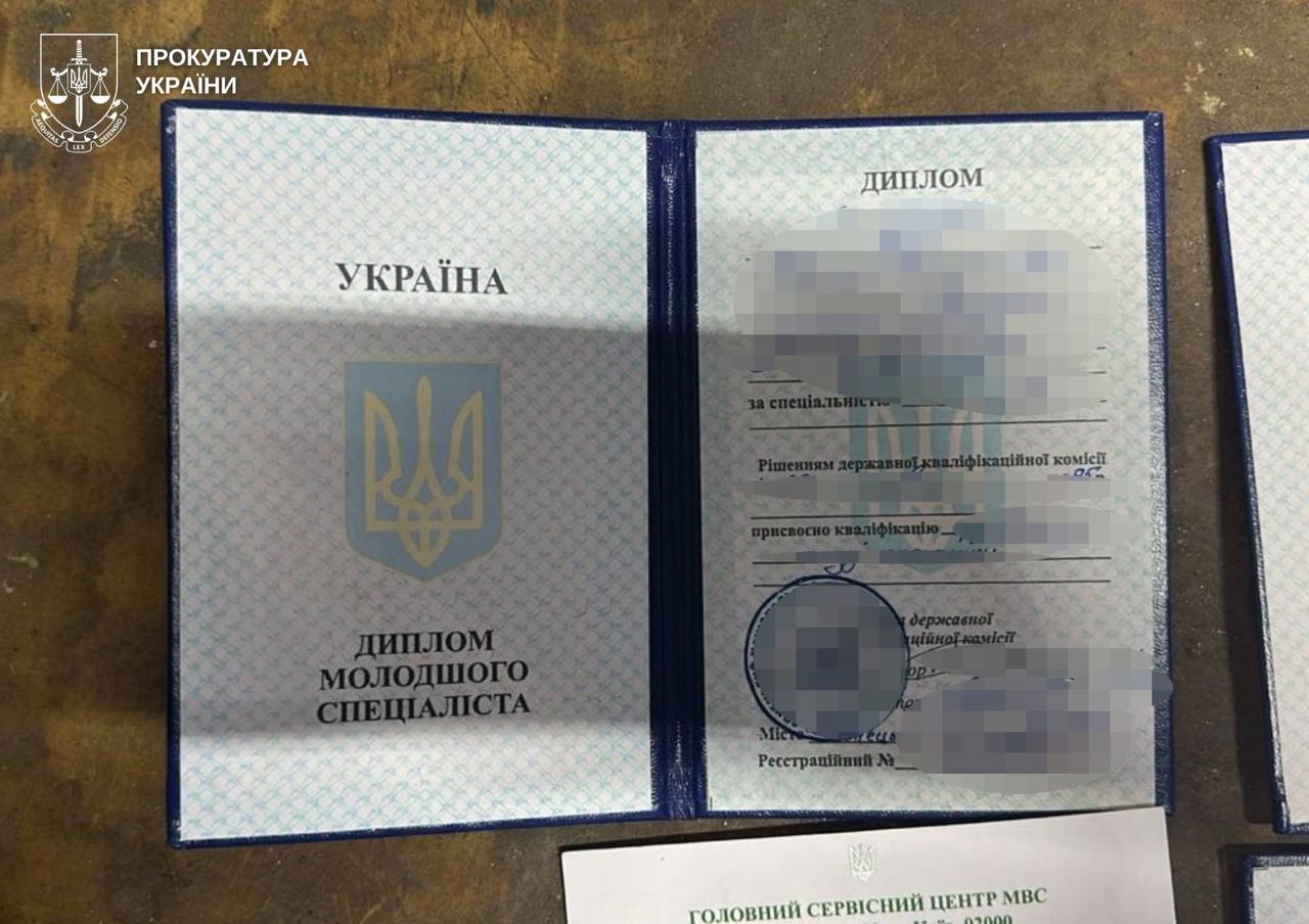 На Кіровоградщині виготовляли та продавали в Україні й за кордоном підроблені документи