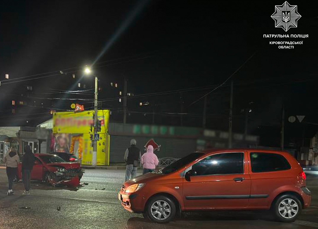 У Кропивницькому водійка легковика Hyundai не поступилася дорогою