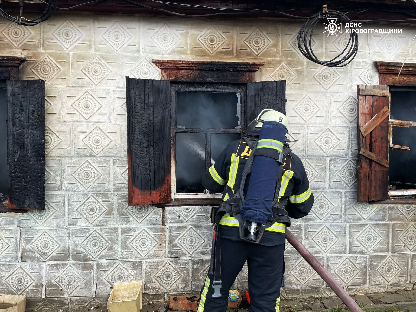 У пожежi на Кiровоградщинi постраждала жiнка