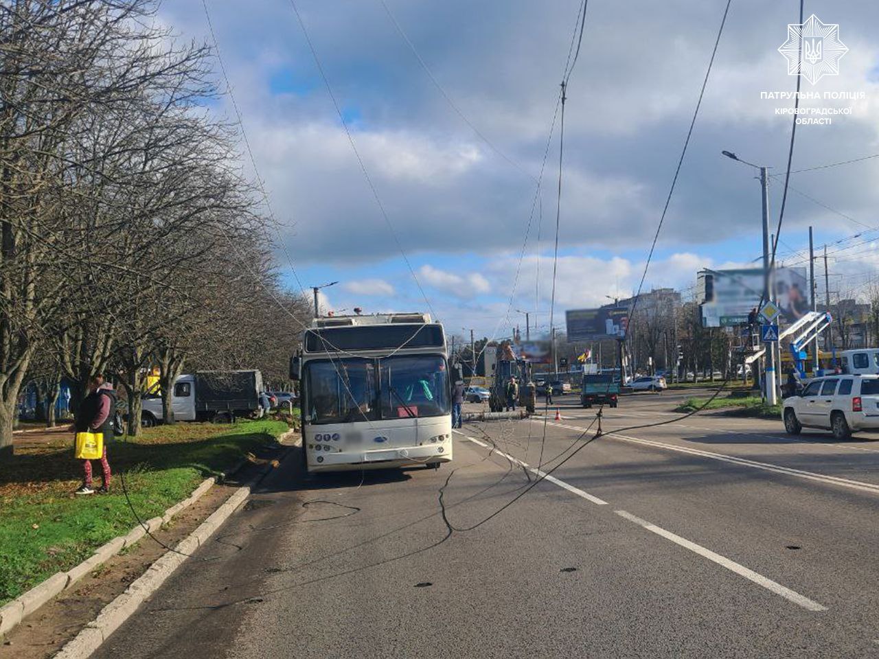 У Кропивницькому водій тролейбуса спричинив ДТП