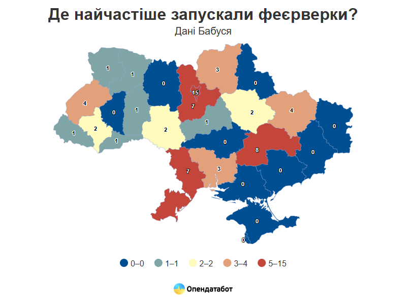Вироки за запуск феєрверкiв пiд час вiйни: що вiдомо про Кiровоградщину