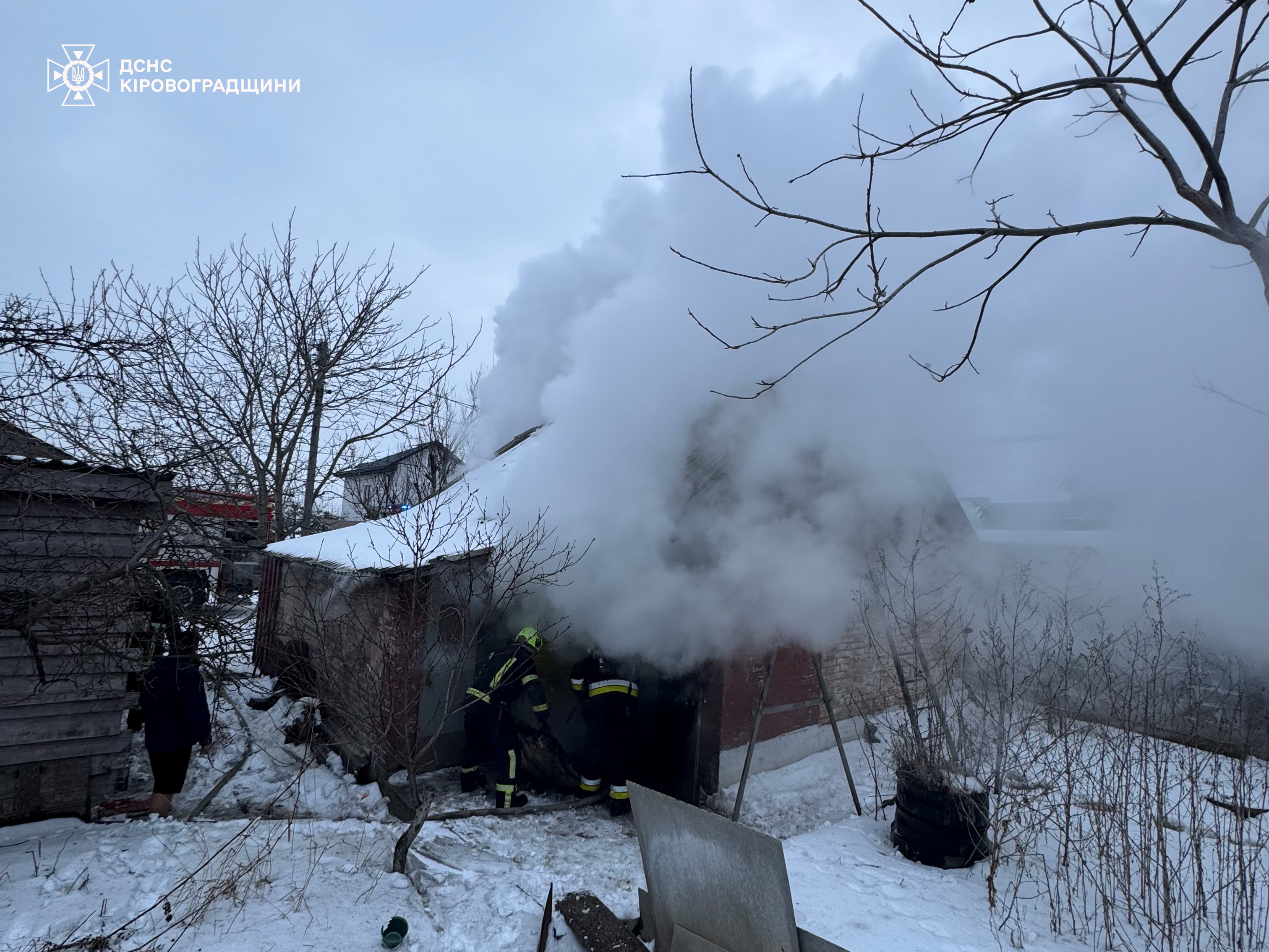 Пiд час пожежi на Кiровоградщинi постраждав чоловiк