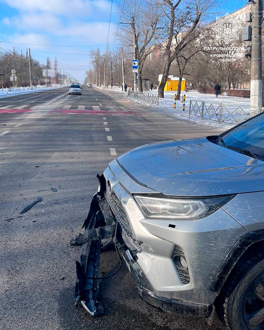 Керманичка автомобіля Toyota скоїла ДТП у Кропивницькому