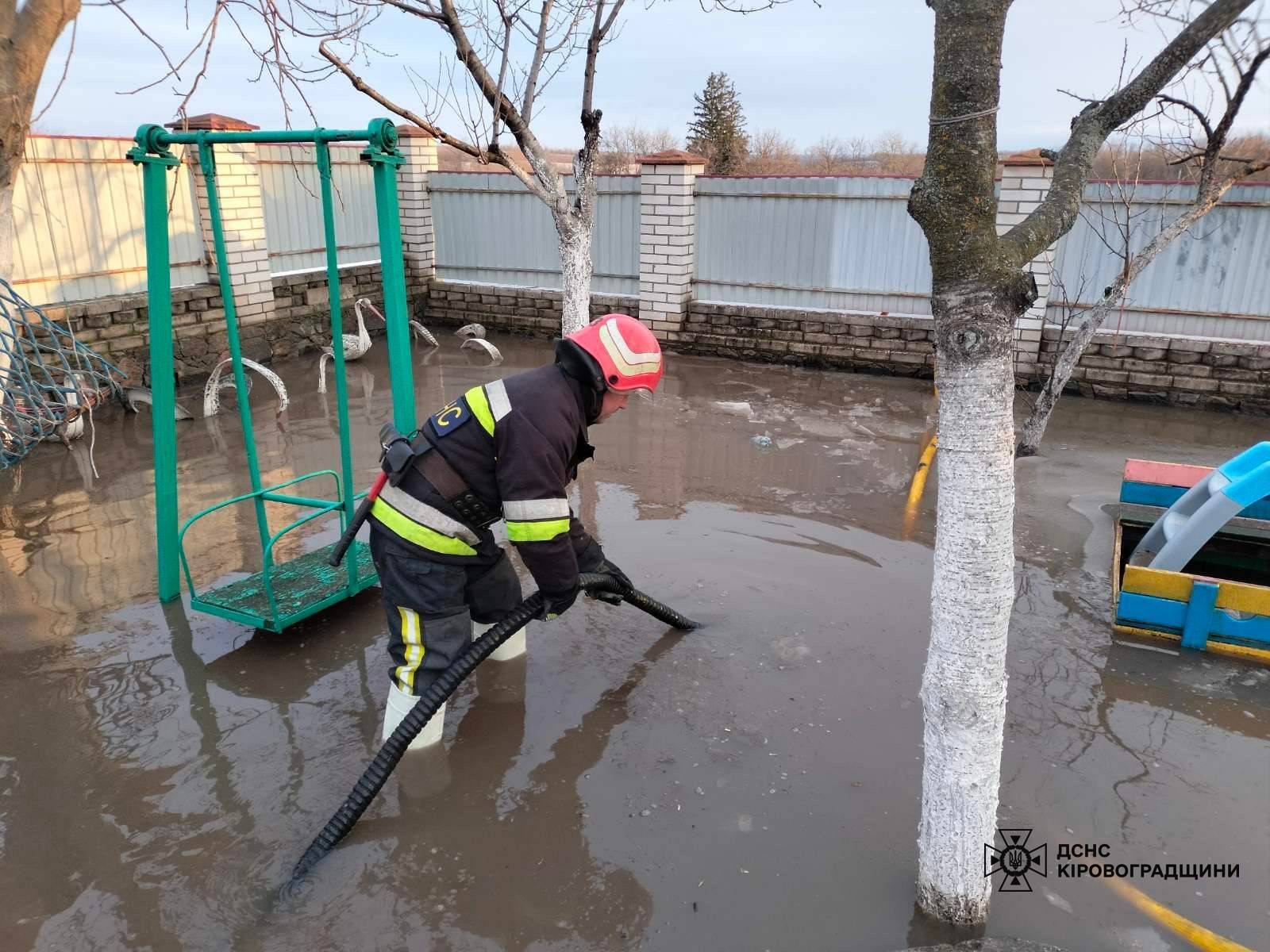 На Кiровоградщинi пiдтопило приватнi двори