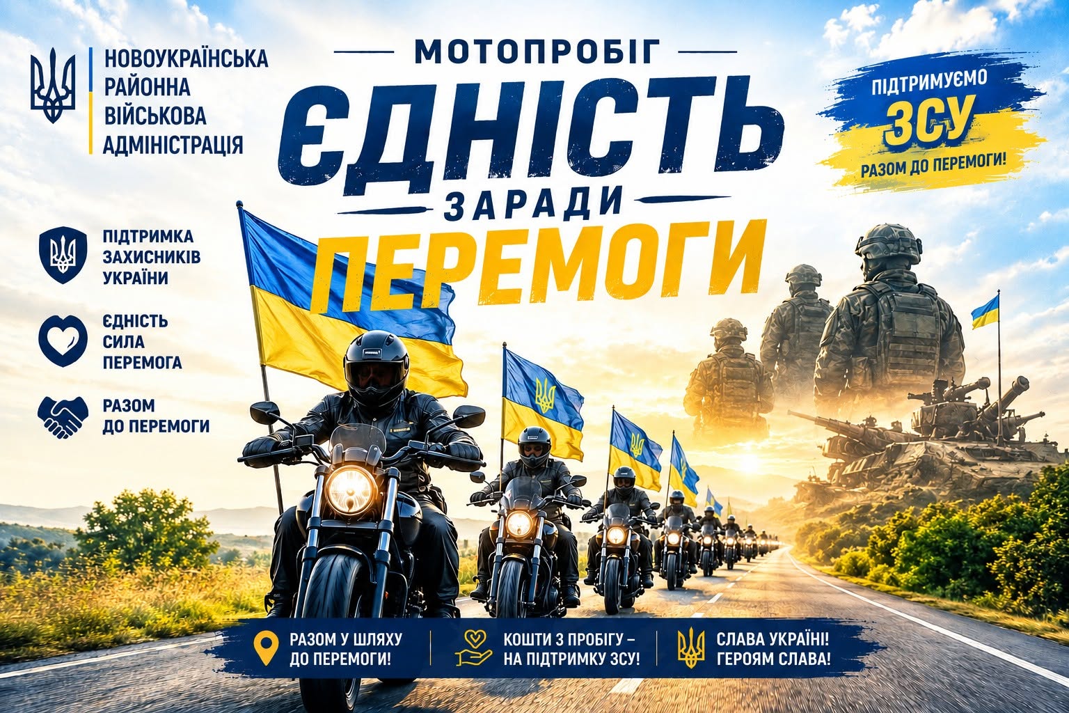 На Кіровоградщині відбудеться благодійний мотопробіг
