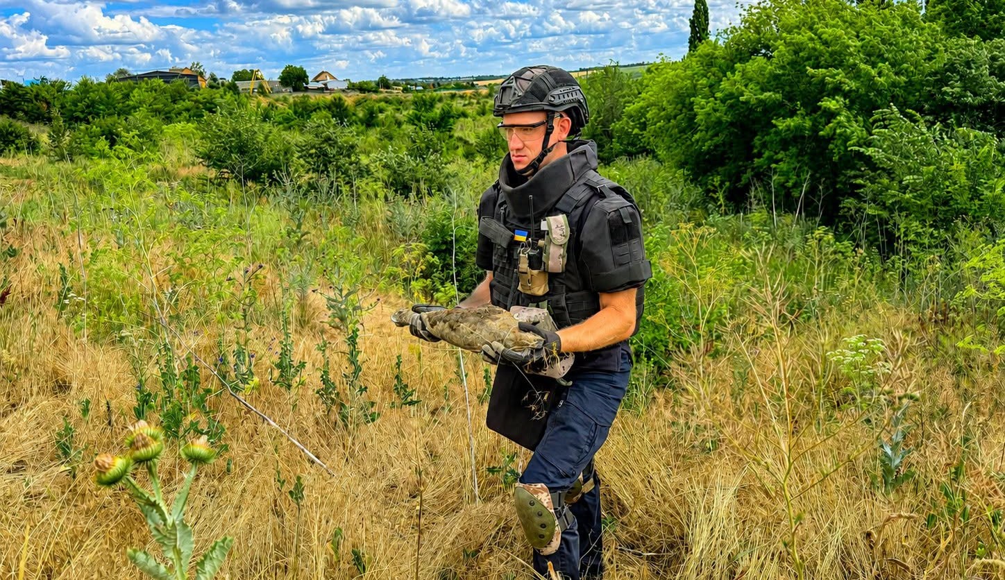 На Кіровоградщині виявили та знешкодили 120-міліметрову мінометну міну