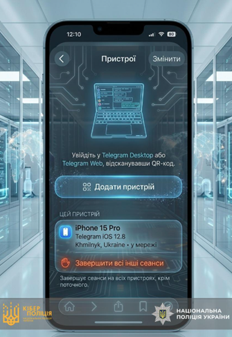 Жителям Кіровоградщини розповіли що робити у разі зламу облікового запису в Telegram