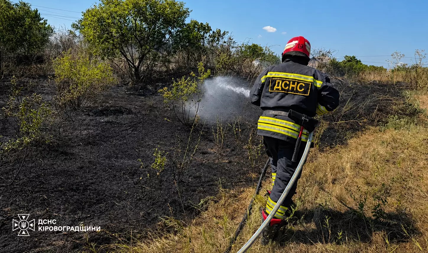 19 пожеж за добу: на Кіровоградщині вогонь нищив майно та суху траву (ФОТО)