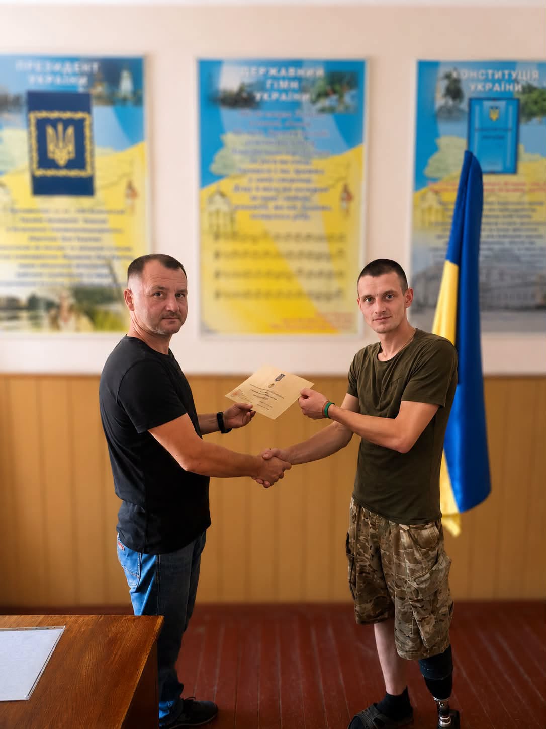 Десантник із Маловисківської громади отримав відзнаку Міноборони «За поранення»