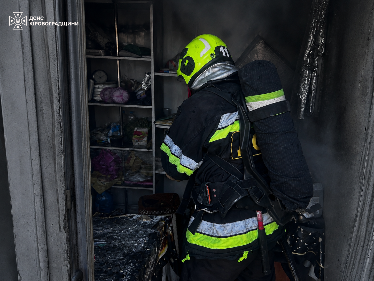 У Кропивницькому ліквідували пожежу в дев’ятиповерхівці