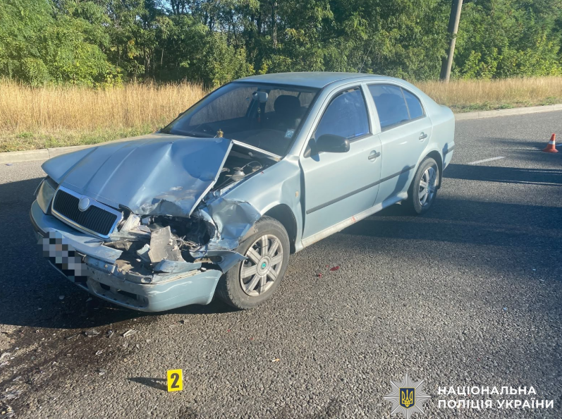 У Кропивницькому районi зiштовхнулися автомобiлi, постраждав водiй