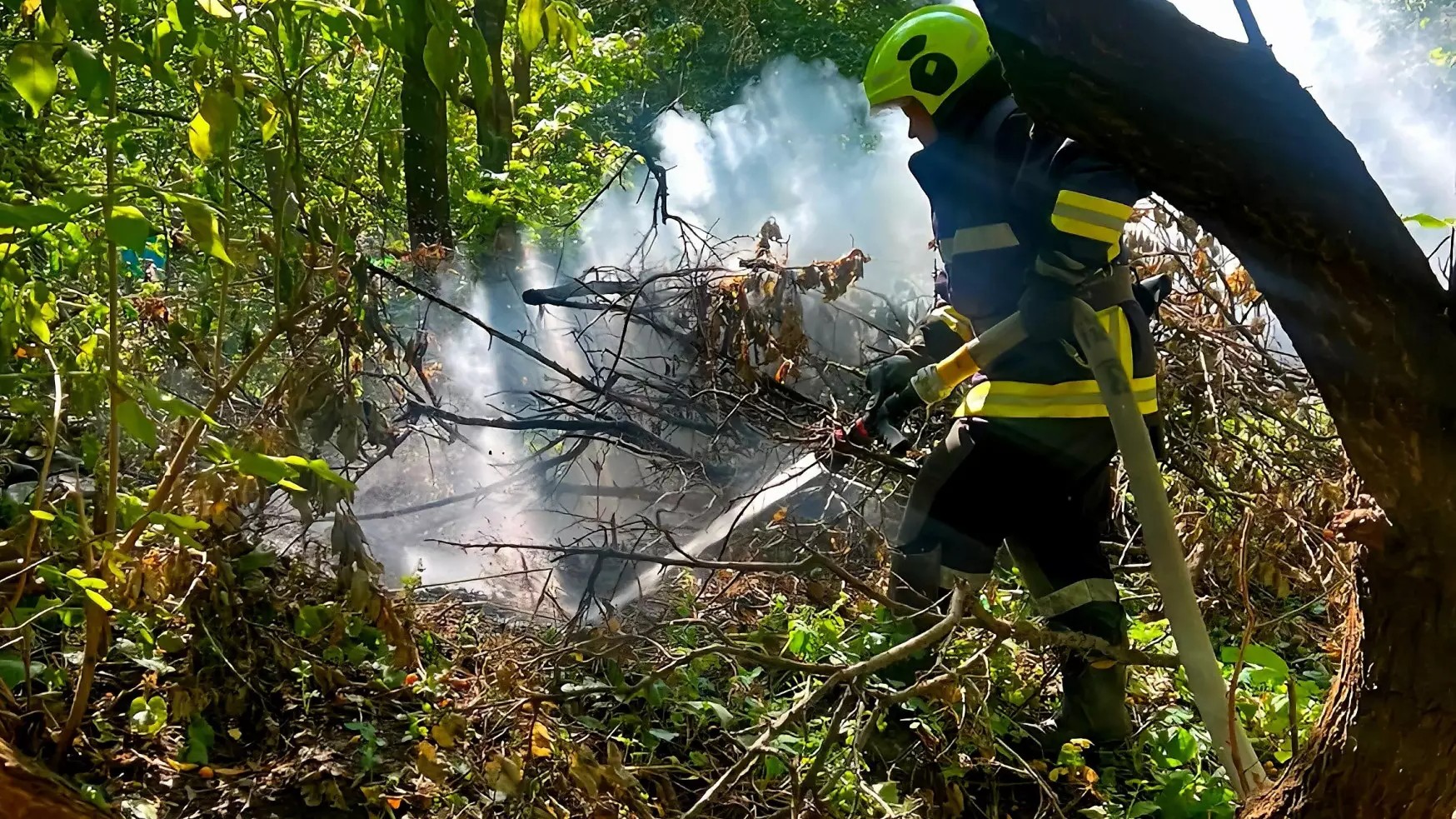 На Кіровоградщині під час пожежі врятували 72-річну жінку